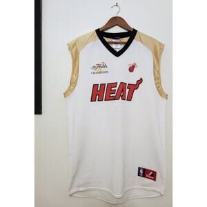 Vintage Miami Heat 2006 NBA Finals Basketball Jersey Majestic USA Made Mens SZ L